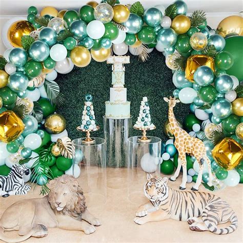 Jungle Safari Theme Baby Shower Decorations Balloon Garland Arch Kit
