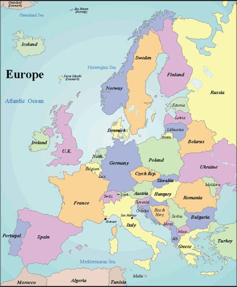 Map Of European Countries And Capitals Katy Perry Buzz