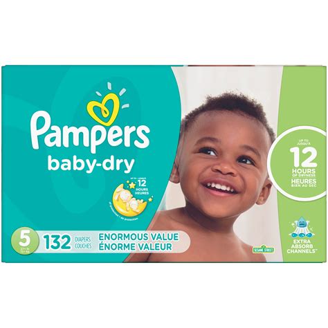 Pampers Baby Dry Diapers Size 5 132 Count