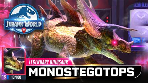 Monostegotops Legendary Hybrid Unlocked 【jurassic World Alive 侏羅紀世界