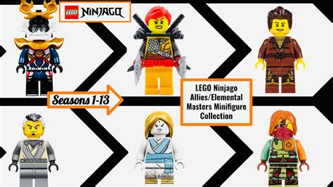 All Lego Ninjago Elemental Masters And Allies Minifigures Season 1 13