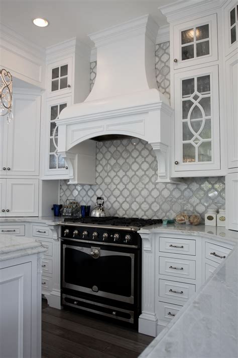 Custom Wood Hood Kitchen Backsplash Designs Kitchen Design White