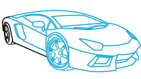 Lamborghini Aventador Drawing Outline At Explore