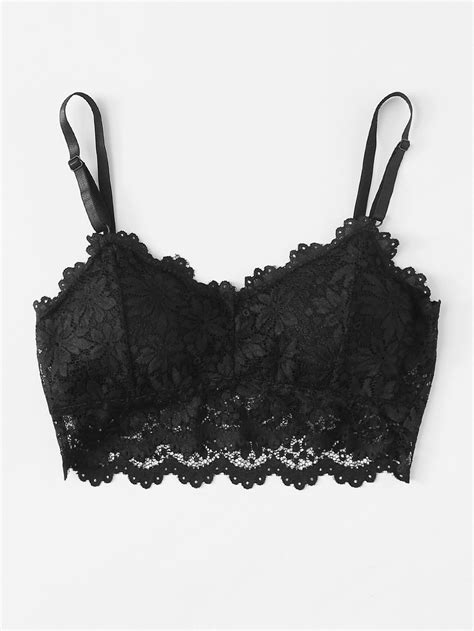 lace overlay crop cami topfor women romwe lace bralette outfit girls bra sizes womens tube top
