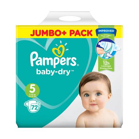 Buy Pampers Baby Dry Size 5 Nappies 72 Pack Chemist Direct