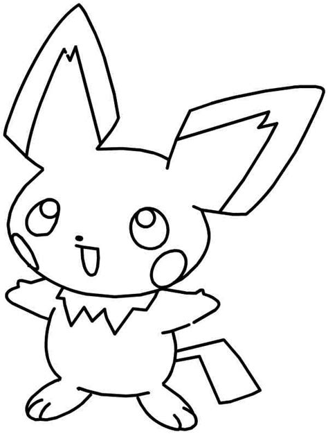 Coloriage Pikachu Gratuit à Imprimer