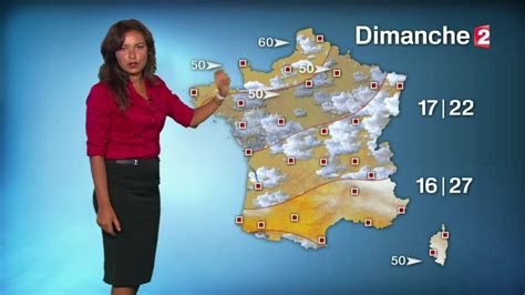 France 2 / météo 2. LA METEO d'ANAIS BAYDEMIR le 2016 09 02 MIDI sur FRANCE 2 ...