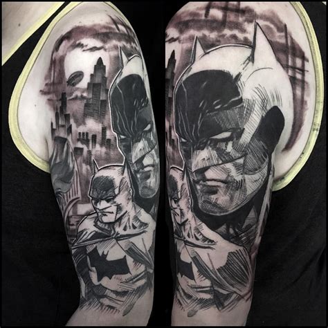 My Finished Batman Sleeve Done By Mike Riina At Eclectic Art In Lansing
