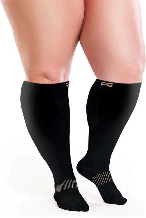 Plus Gear Plus Size Compression Socks Wide Calf Copper