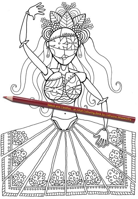 Pin On Naked And Carefree An Adult Colouring Book By Catherine Nessworthy