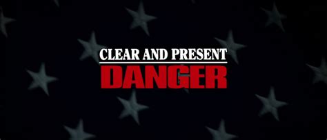 Clear and present danger is a novel by tom clancy, written in 1989, and is a canonical part of the ryanverse. Clear and Present Danger - Blu-ray Harrison Ford Anne Archer