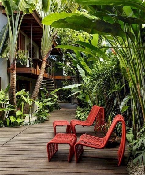 40 Fresh Landscaping Design Ideas 2019 Tropical Garden Design