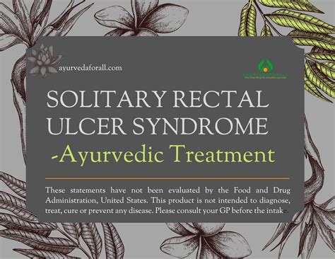 Solitary Rectal Ulcer Syndrome Ayurvedic Treatment Ayurveda Products