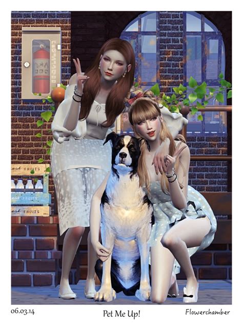 Pet Me Up Poses Sets At Flower Chamber Sims 4 Updates