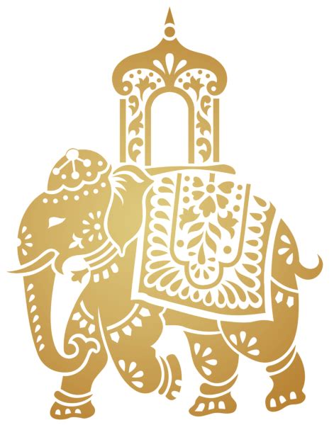 Decorative Indian Elephant Transparent Clip Art Image Elephant