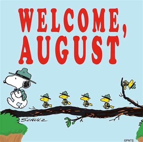 Pin By Stefanie Walton On Celebration Hello August Snoopy Snoopy