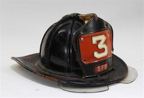 Vintage Cairns And Bros Leather Fire Fighter Helmet