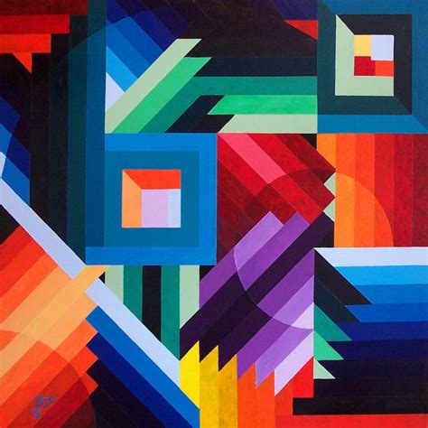 Pin By Susan Kuhn On Rainbow Abstract Geometric Art Geometric Art