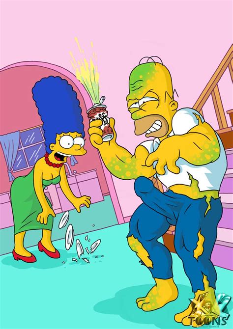 Rule 34 Female Homer Simpson Hulk Human Male Marge Simpson Marvel