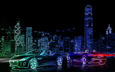 Neon City Background Neon City Wallpapers Wallpaper Cave