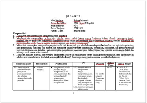 Tapi, demi proses belajar kita tidak terhenti, disempetin deh buat bikin post lagi. Silabus Bahasa Indonesia Kelas 8 Terbaru - Silabus Rpp