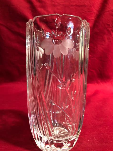 Princess House Vintage Lead Crystal Vase Heritage Romance Collection