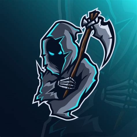 Mascot Logo Concept Reaper Premium Vector Freepik Vector Logo