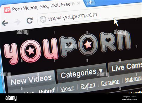 Youporn Website Screenshot Stock Photo Alamy
