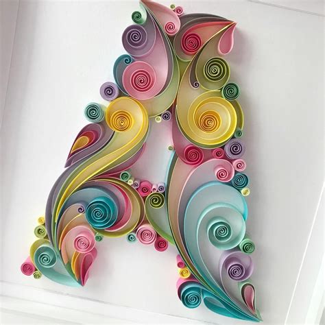 Quilled Templates Letters All Letters Patterns A Z How Etsy Paper