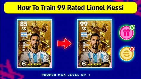 Free L MESSI Max Training Tutorial In EFootball 2024 Mobile How To