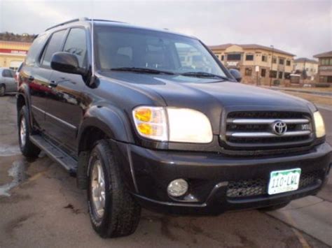 Sell Used 2002 Toyota Sequoia Limited Awd 4wd Sport Utility Black 47l