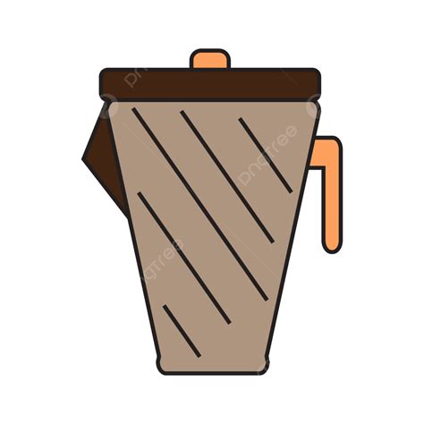 Drink Coffee Clipart Png Images Cartoon Hand Drawn Drink Coffee