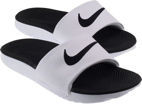 Nike Junior Kawa Slides White Black Landau Store