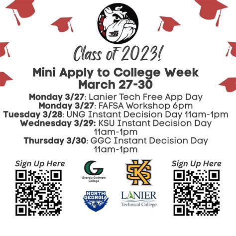 Mini Apply To College Week Senior Sign Up Counseling