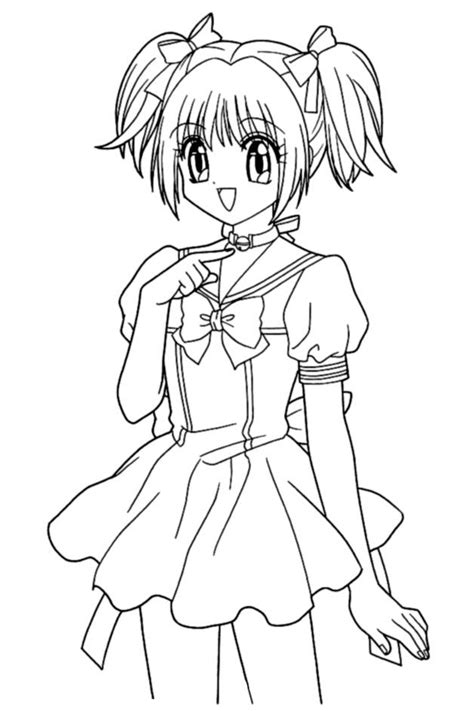 Manga Coloring Pages at GetColorings.com | Free printable colorings