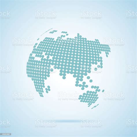 Dot World Map Stock Illustration Download Image Now Istock