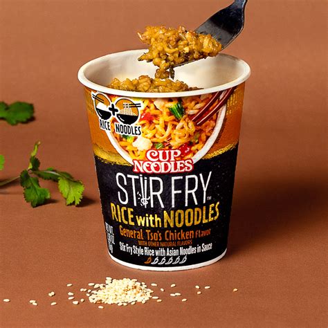 Cup Noodles Stir Fry Rice With Noodles General Tso S Chicken Nissin Food