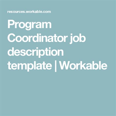 Employers usually prefer hiring store keepers holding a university degree or diploma in accounting or equivalent. Program Coordinator job description | Coordinator job, Job ...