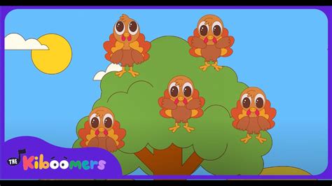 Five Little Turkeys The Kiboomers Preschool Songs Circle Time Thanksgiving Song Youtube