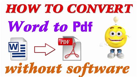 How To Convert Word To Pdf Without Software Youtube