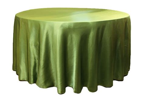 Satin 132 Inch Round Tablecloth Clover At Cv Linens 120 Round