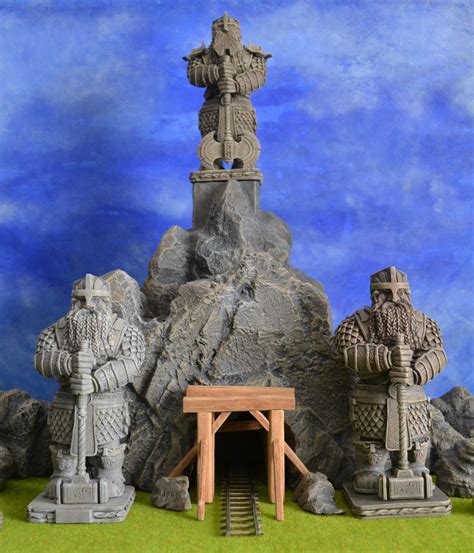 Dwarven Dwarves Hobbit Kit Lord Of The Rings Mine Mountain Resin