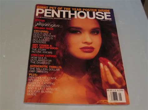 Vintage Penthouse Magazine Back Issue January Pet Of The Year