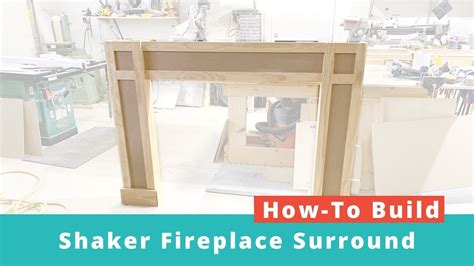 The vents were going to need to be covered up by the surround. How to Build a Shaker Fireplace Surround | DIY Project ...