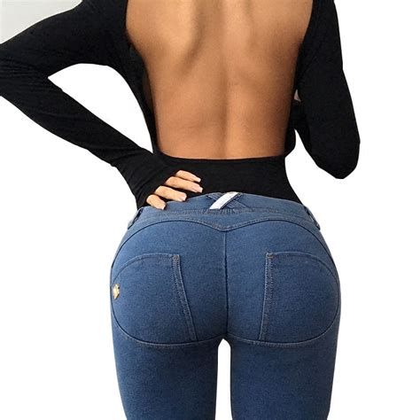 Hodisytian New Fashion Women Jeans Skinny Low Waist Brief Denim Pants