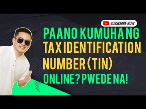 Paano Kumuha Ng Tax Identification Number Tin Online For First Time