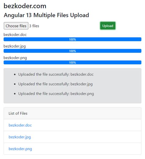 Angular Multiple Files Upload Example With Progress Bar Laptrinhx