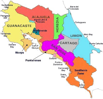 Costa Rica Political And Cultural Geography