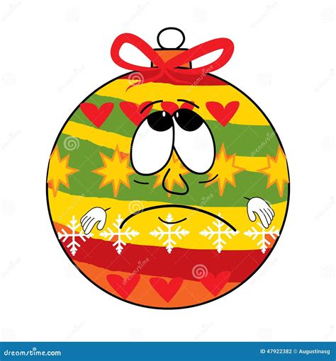 Sad Christmas Tree Toy Cartoon Stock Illustration Illustration Of
