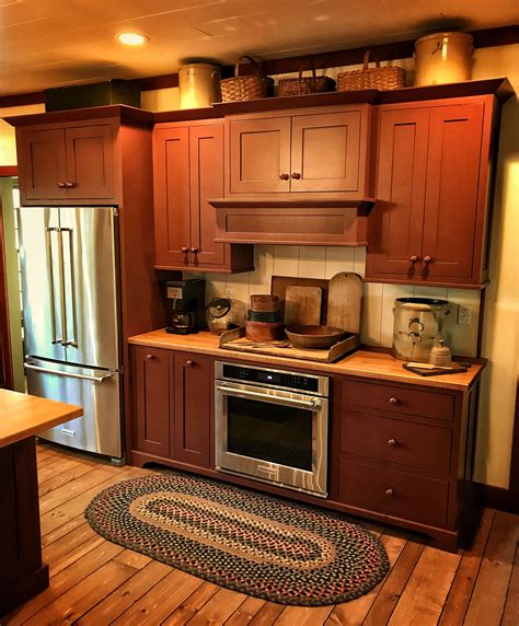 Primitive Kitchen ️ Primitive Kitchen Cabinets Colonial Kitchen